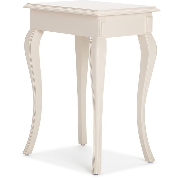 Finch Collins Side Table with Drawer， Creamy White