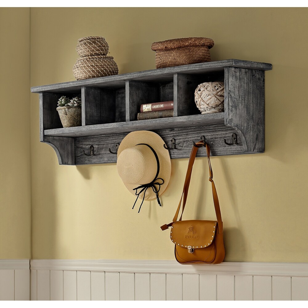 Carbon Loft Lawrence Entryway Coat Hook with Storage Cubbies