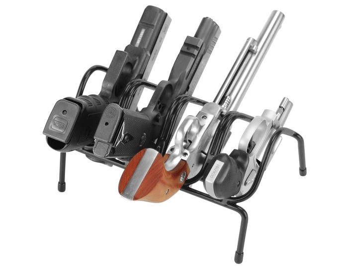 Lockdown 4-Gun Black Handgun Rack 222200