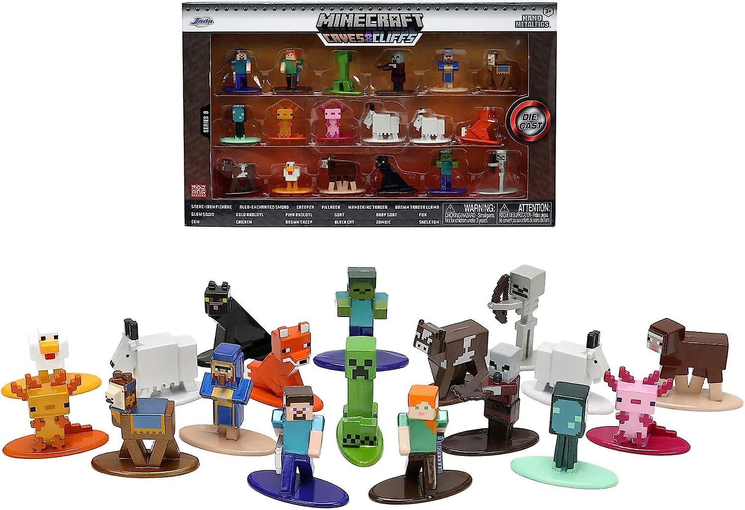 18-Pack Minecraft Series 8 Nano Metalfigs Collectible Figures 100% Die-Cast