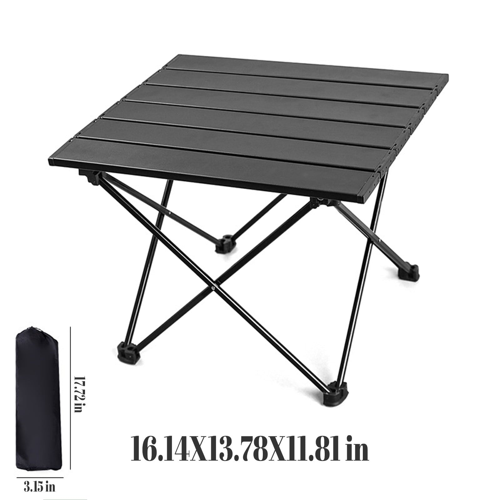 Kokovifyves Portable Folding Camping Table，Beach Table for Sand， Ultralight Camp Folding Side Table with Carry Bag， Perfect for Outdoor， Picnic， Camp， Beach