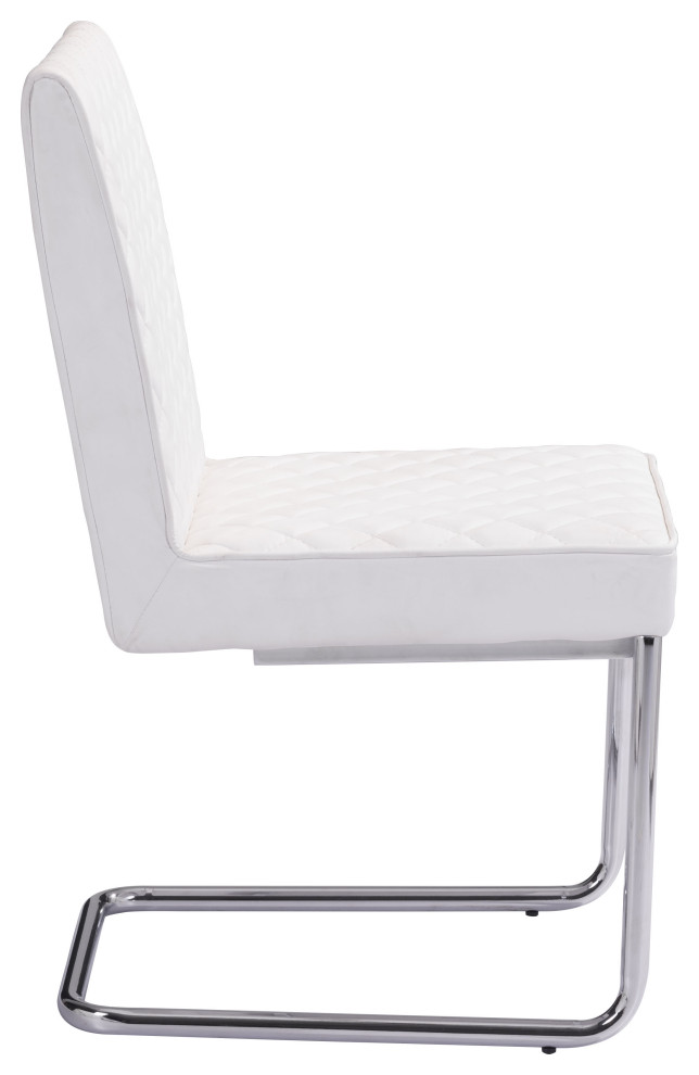 Quilt Armless Dining Chair  Set of 2   Contemporary   Dining Chairs   by Zuo Modern Contemporary  Houzz