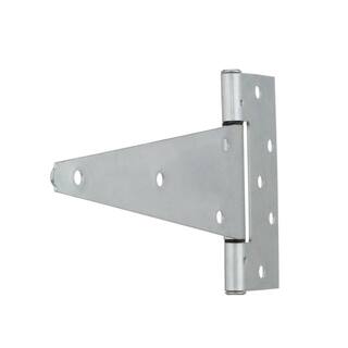 Everbilt 10 in. x 6-12 in. Zinc Plated Heavy-Duty Tee Hinge 15411