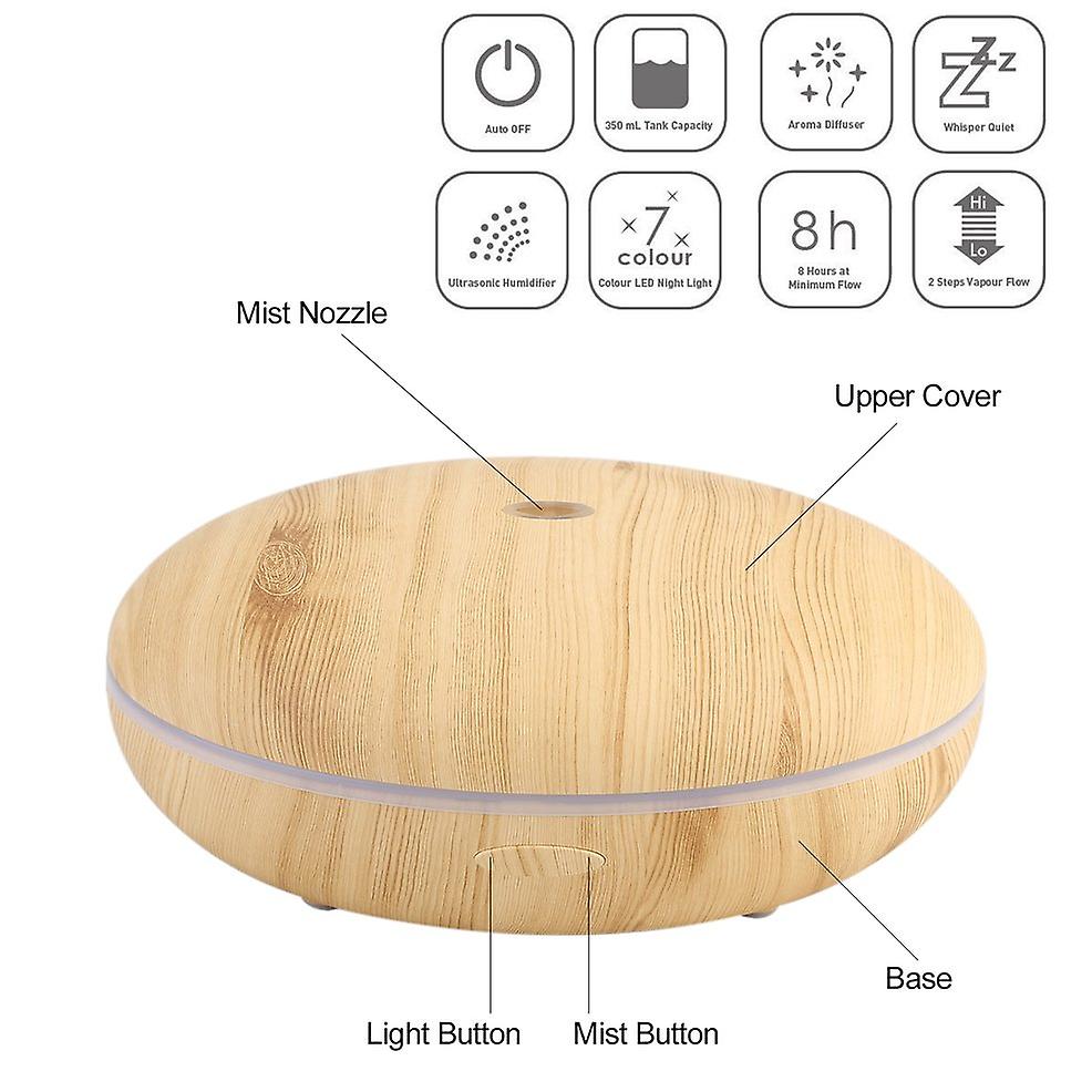 350ml Small Size Home Office Yoga Ultrasonic Essential Oil Aroma Diffuser