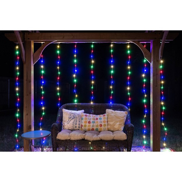 3 x27 X 7 x27 Wi fi Curtain Gem Lights Red green blue Enbrighten