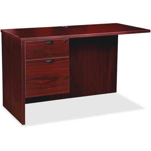 Lorell Prominence 2.0 Mahogany Laminate Box/File Left Return - 2-Drawer (PR2442QLMY)