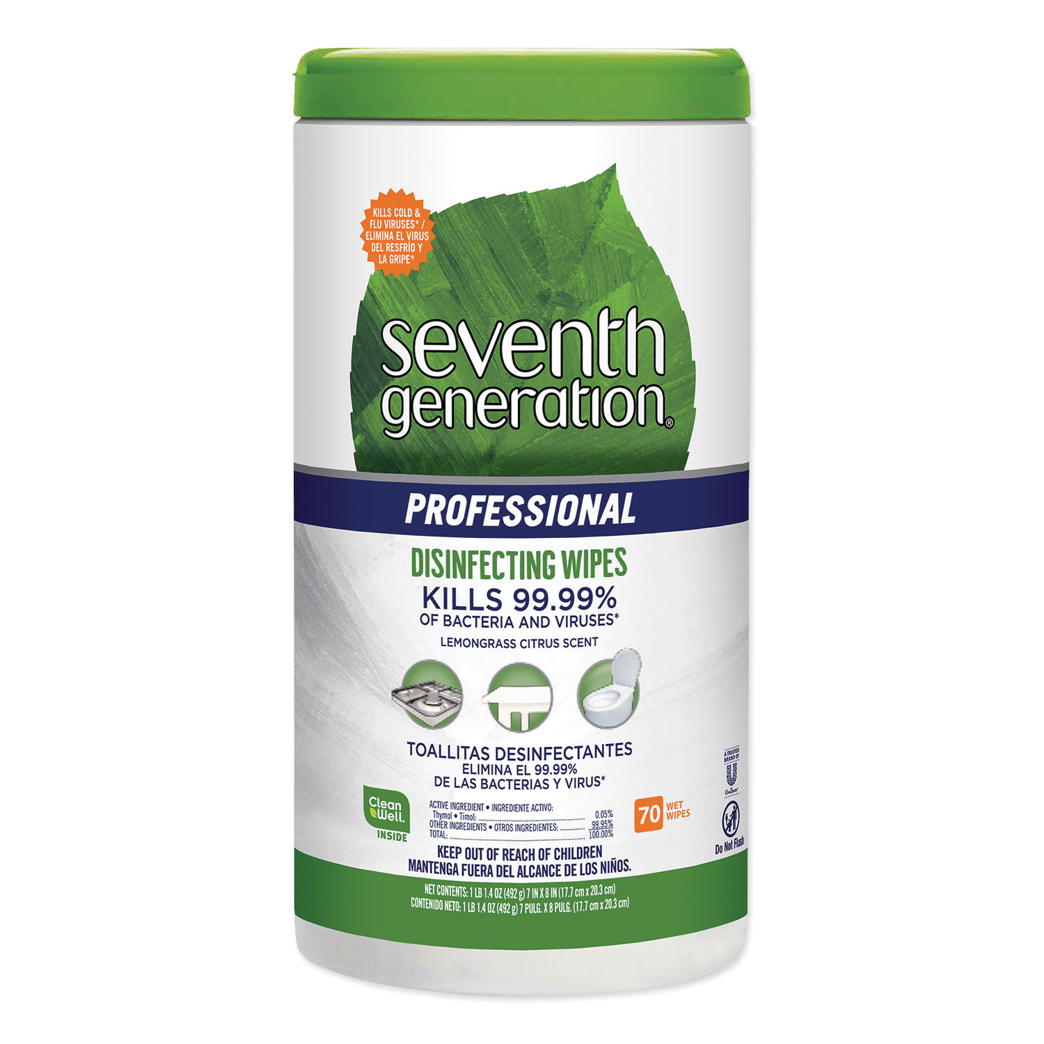 Disinfecting Multi-Surface Wipes by Seventh Generationandreg; Professional SEV44753CT