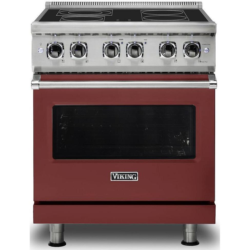 Viking 30-inch Freestanding Electric Range with SoftLit LED Lights VER5301-4BRE