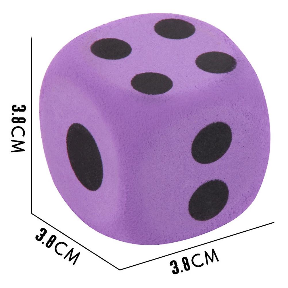 Large EVA Foam Dice Game Entertainment Number Dice Purple Dice Children Toy