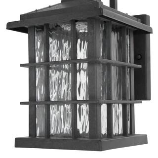 Home Decorators Collection Summit Ridge Collection Zinc Outdoor Integrated LED Wall Lantern Sconce CQH1691LS