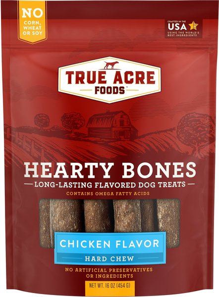 True Acre Foods Hearty Bones Chicken Flavored Treats