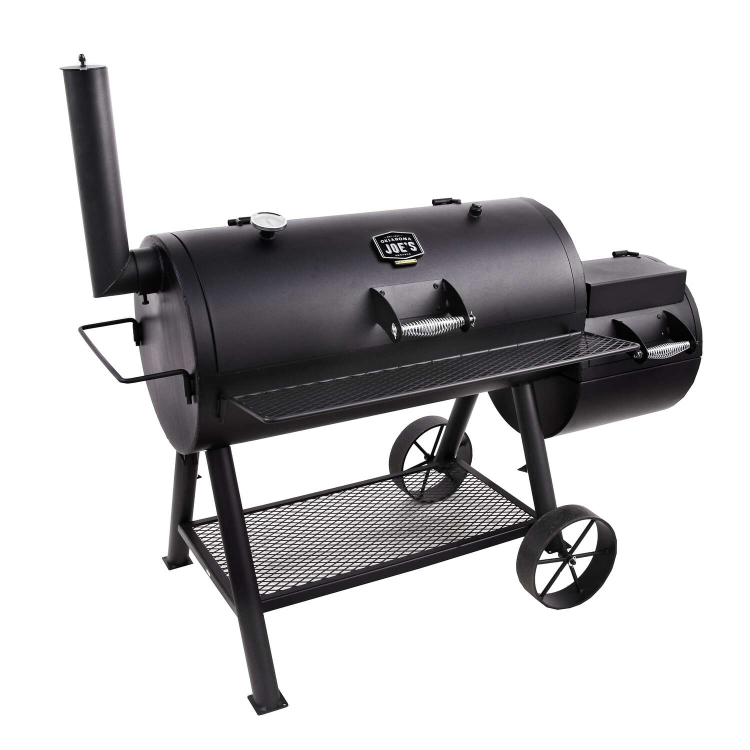 Oklahoma Joes Longhorn Charcoal/Wood Offset Smoker Black