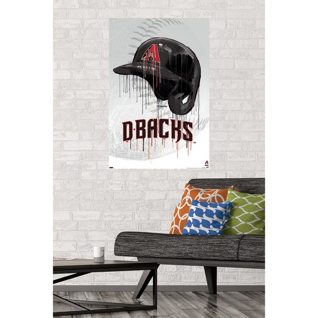 Trends International Mlb Arizona Diamondbacks Drip Helmet 22 Unframed Wall Poster Prints