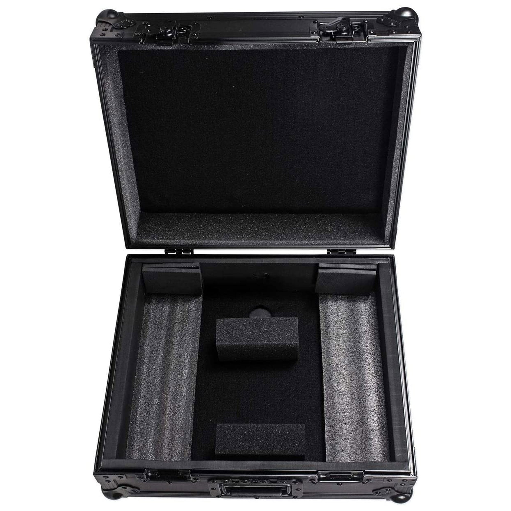 2 Odyssey FZ1200BL Technics 1200 Style Turntable Cases for Numark/Stanton Mixers