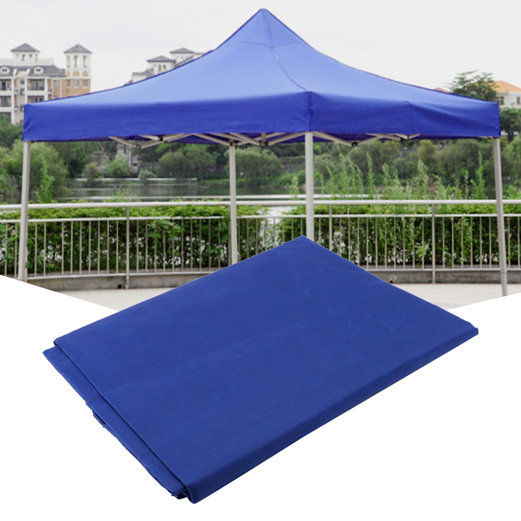 10X10Ft Canopy Top Replacement Patio Outdoor Sunshade Tent Cover Blue