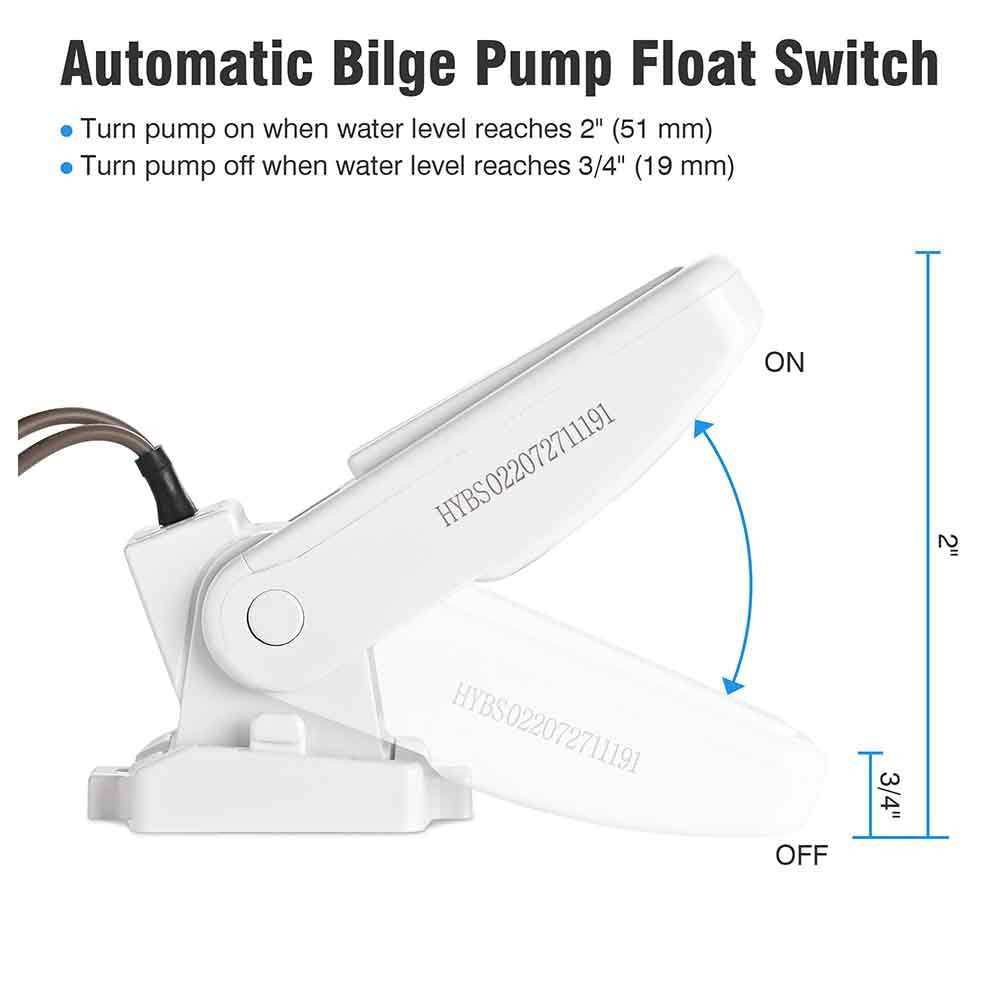 Yescom Marine Boat Electric Bilge Pump 3500Gph 12 Volt