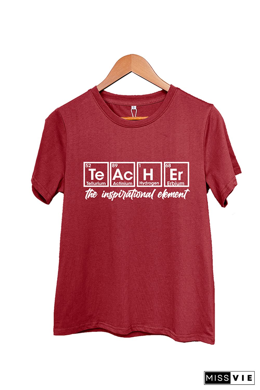 Periodic Teacher Short Sleeve Graphic Tee Wholesale