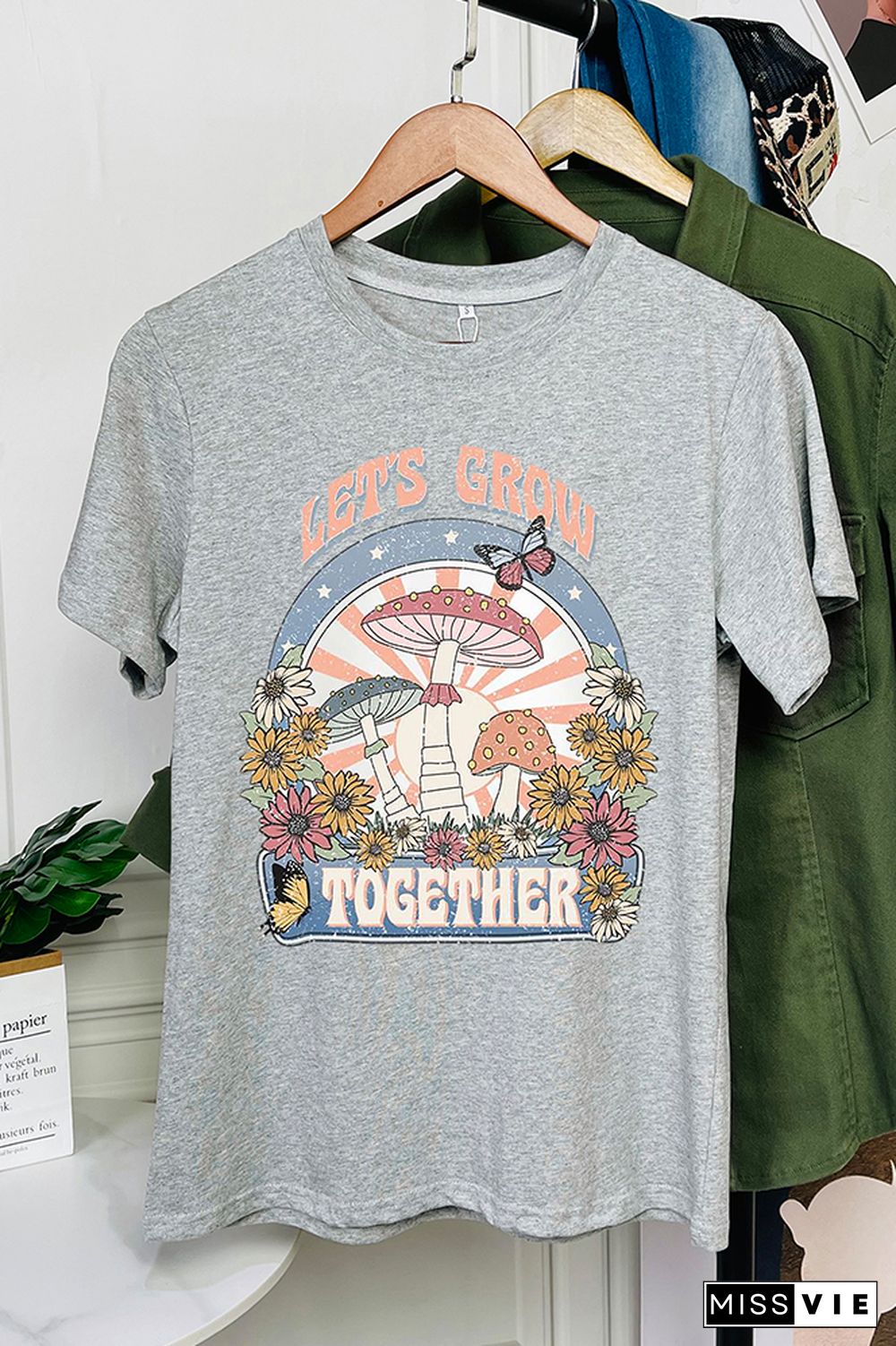 Let's Grow Together Short Sleeve Graphic Tee Wholesale