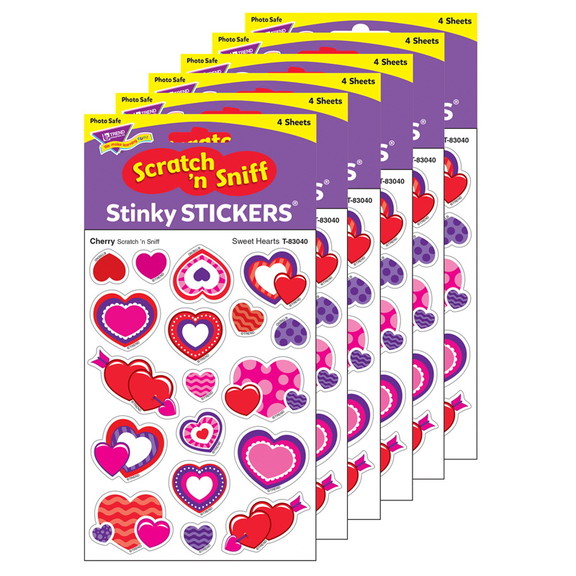 TREND T 83040 6 Sweet Hearts/Cherry Shapes  Stinky...