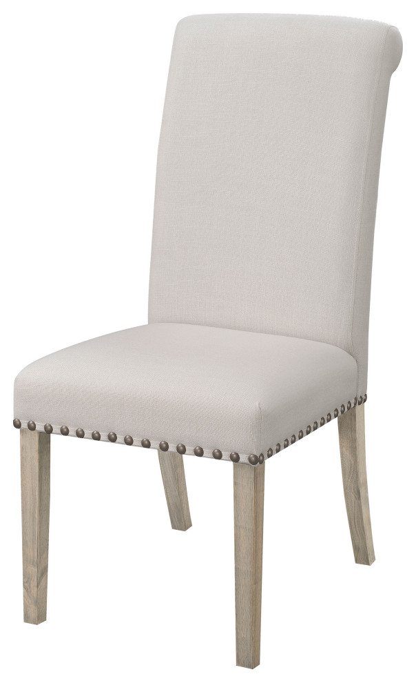 Salem Upholstered Side Chairs Rustic Smoke and Grey  Set of 2   Modern   Dining Chairs   by Modon  Houzz