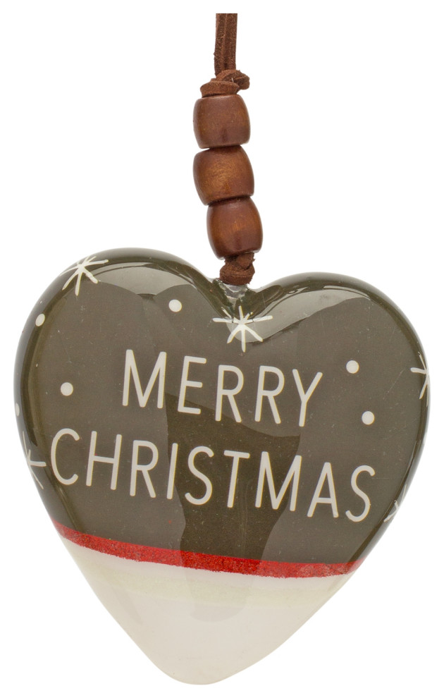 Heart Ornament (Set Of 12) 4.75 quotH Foam   Transitional   Christmas Ornaments   by Kolibri Decor  Houzz