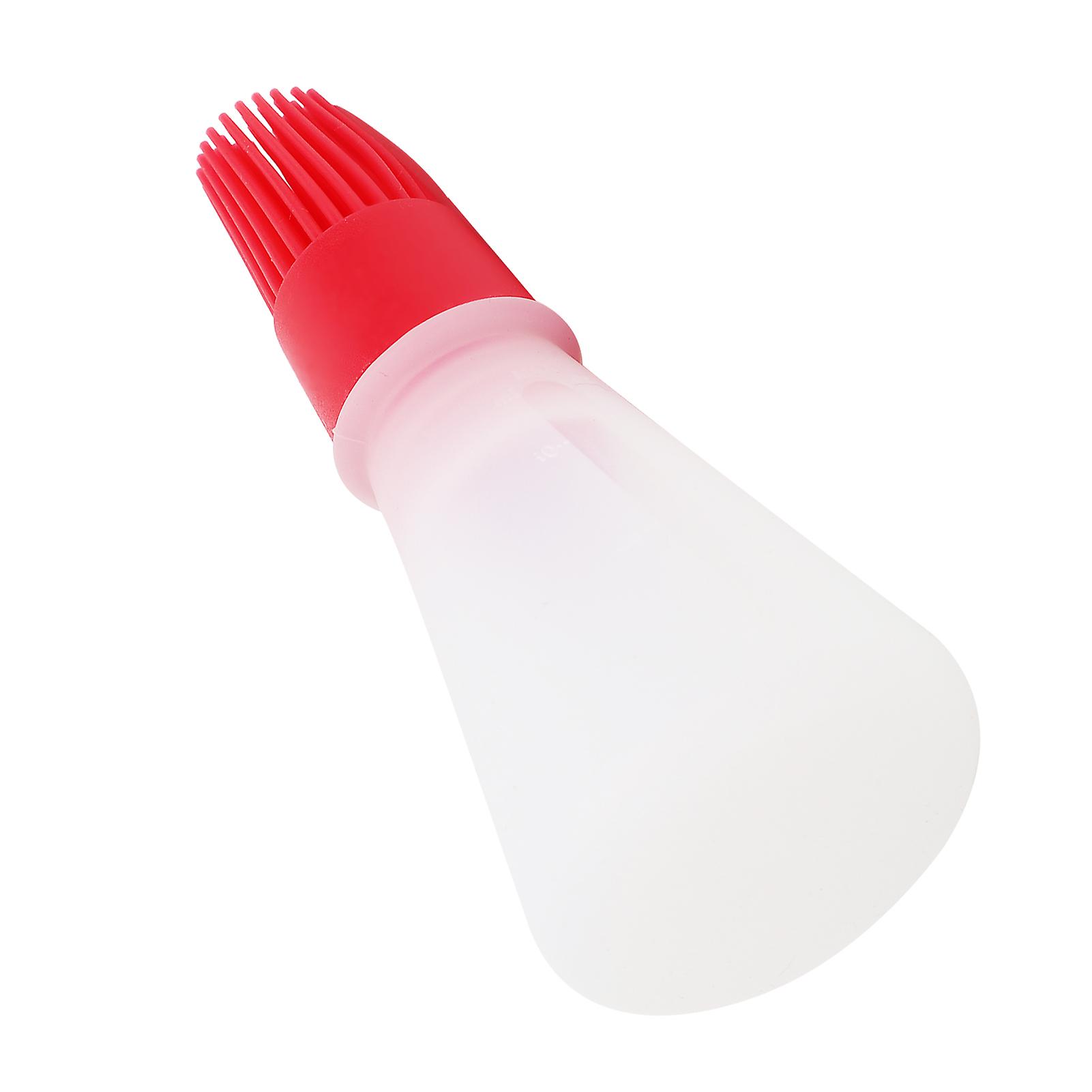 Silicone Oil Brush With Oil Bottle High Temperature Resistant Brush Oil Control Brush For Kitchenred