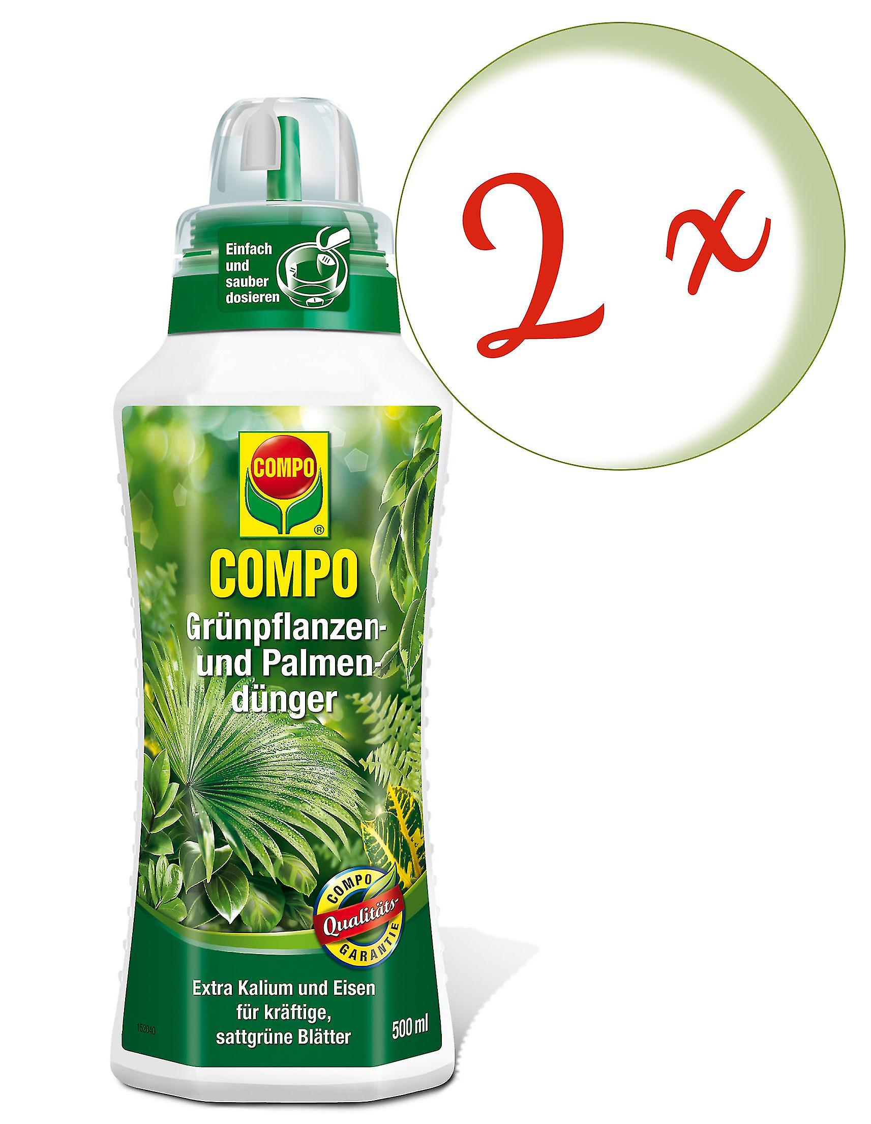 2 x COMPO green plants and palm trees， 500 ml