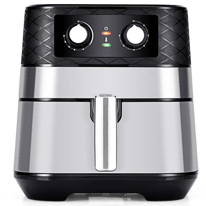 5.3 QT Electric Hot Air Fryer, 1700W Oil-Free Cooker with Timer, Non-Stick Fry Basket