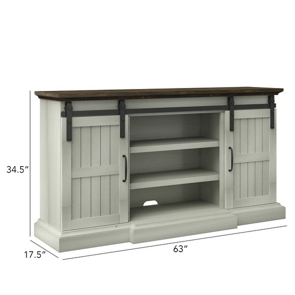 Sliding Barn Door TV Stand for TVs up to 70