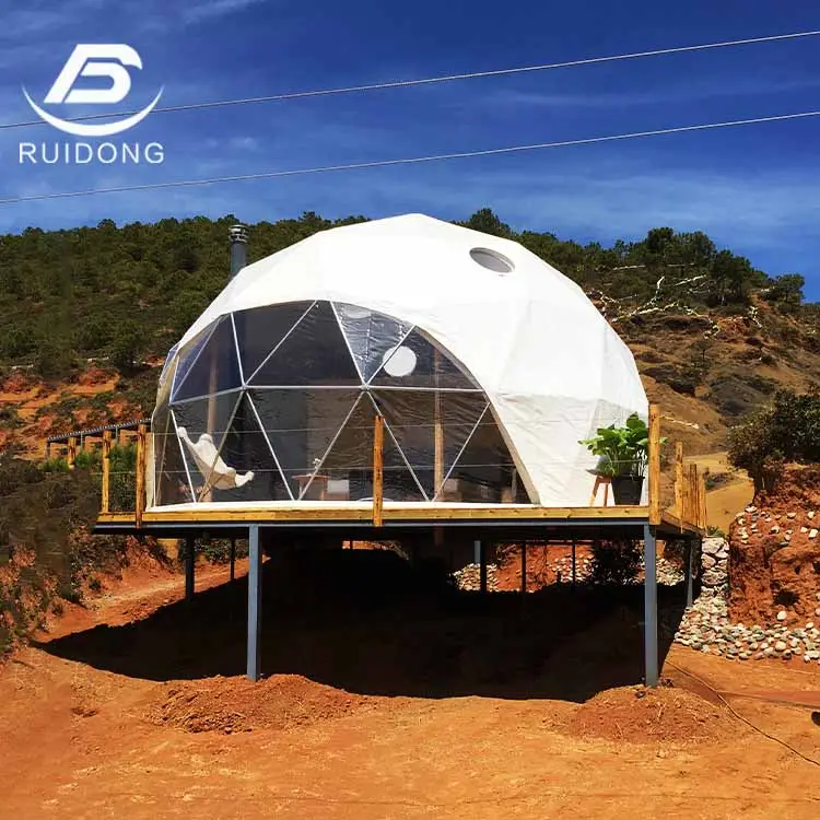 12m Diameter High Quality Camping  Glamping Hotel Dome Tent Waterproof With bedrooms