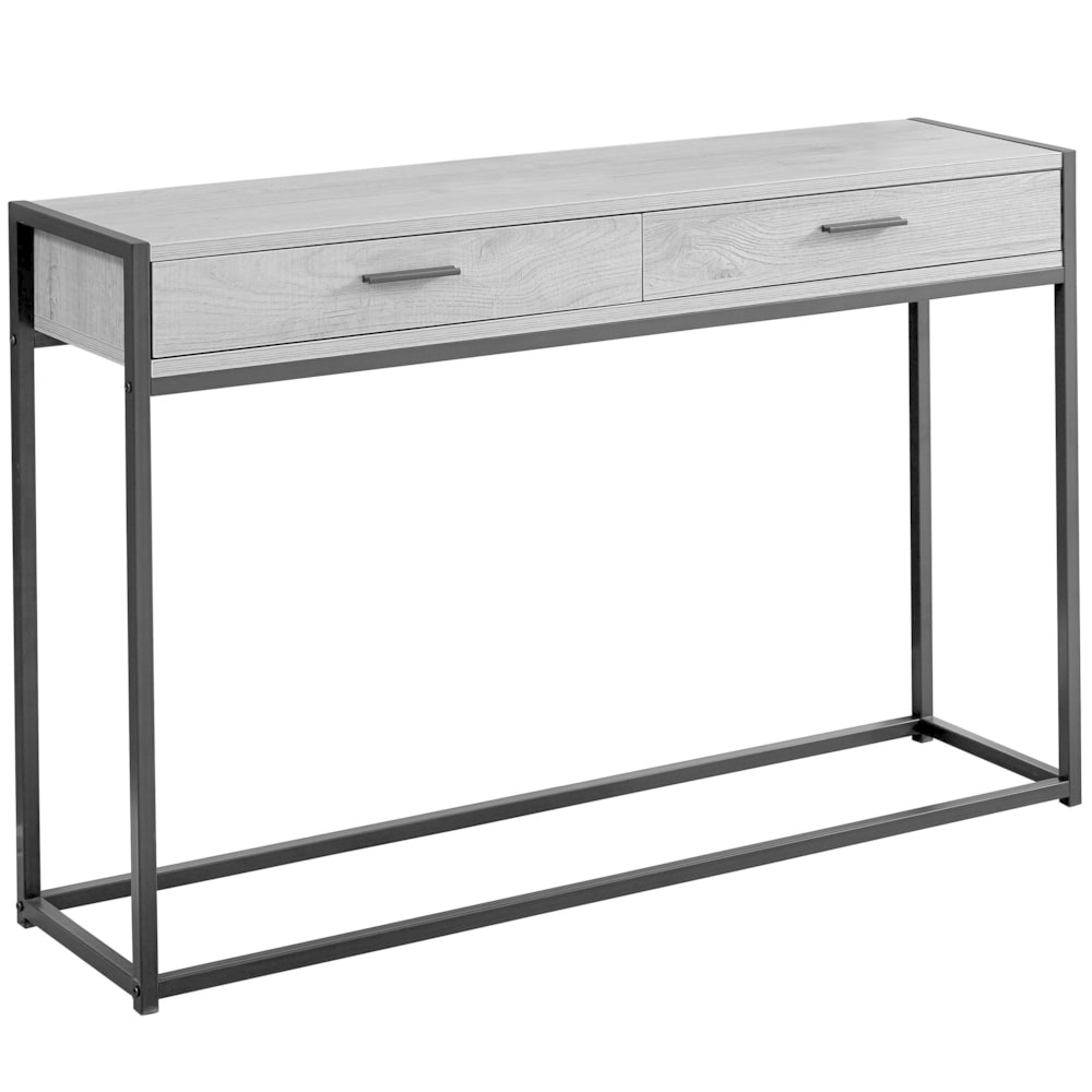 Accent Table  Console  Entryway  Narrow  Sofa  Storage Drawer  Living Room  Bedroom  Metal  Laminate  Contemporary