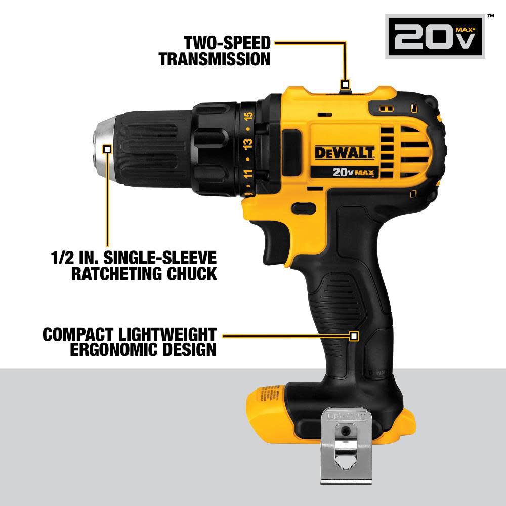 DEWALT 20V MAX Compact 5-Tool Combo Kit DCK521D2 from DEWALT