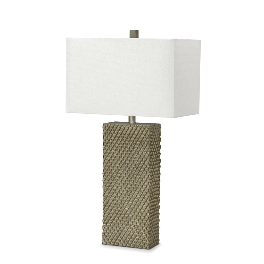 Set of 2 Golden Waffle Table Lamp