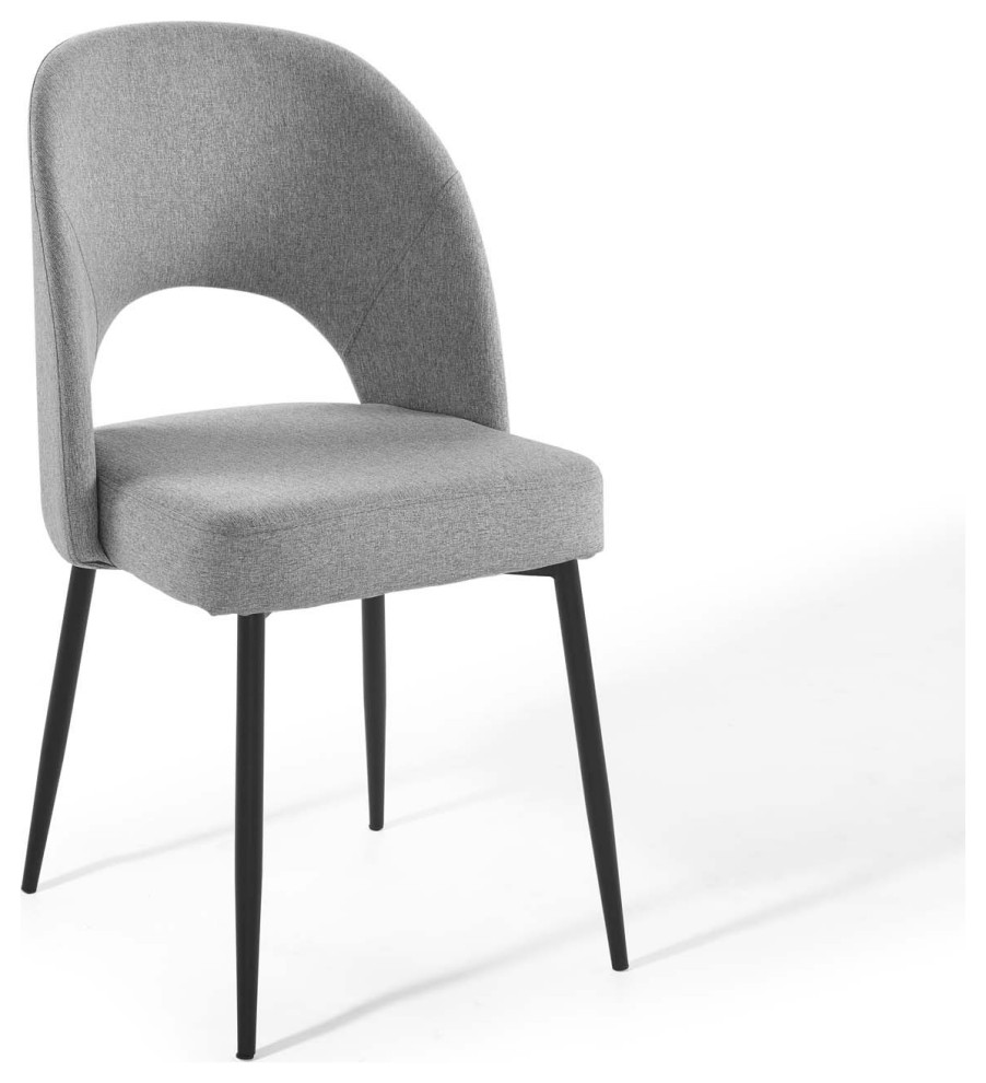 Rouse Upholstered Fabric Dining Side Chair   Midcentury   Dining Chairs   by Modway  Houzz