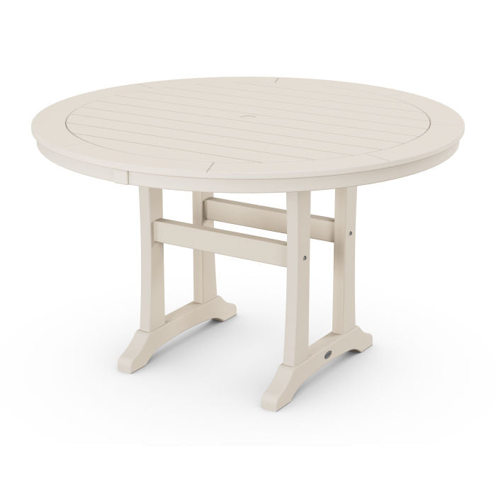 POLYWOOD 48 Round Outdoor Table - NAUTICAL Style  Dining, Counter or Bar Height