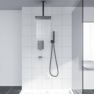 LORDEAR Single Handle 3-Spray High Pressure Tub and Shower Faucet with 360 Swivel in Oil Rubbed Bronze Valve Included H-SLF16015Z-ORB