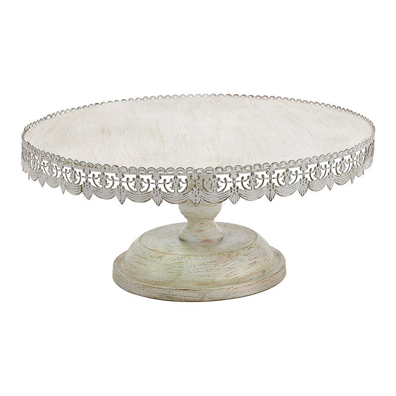 Stella and Eve Round Distressed Decorative Stand Table Decor