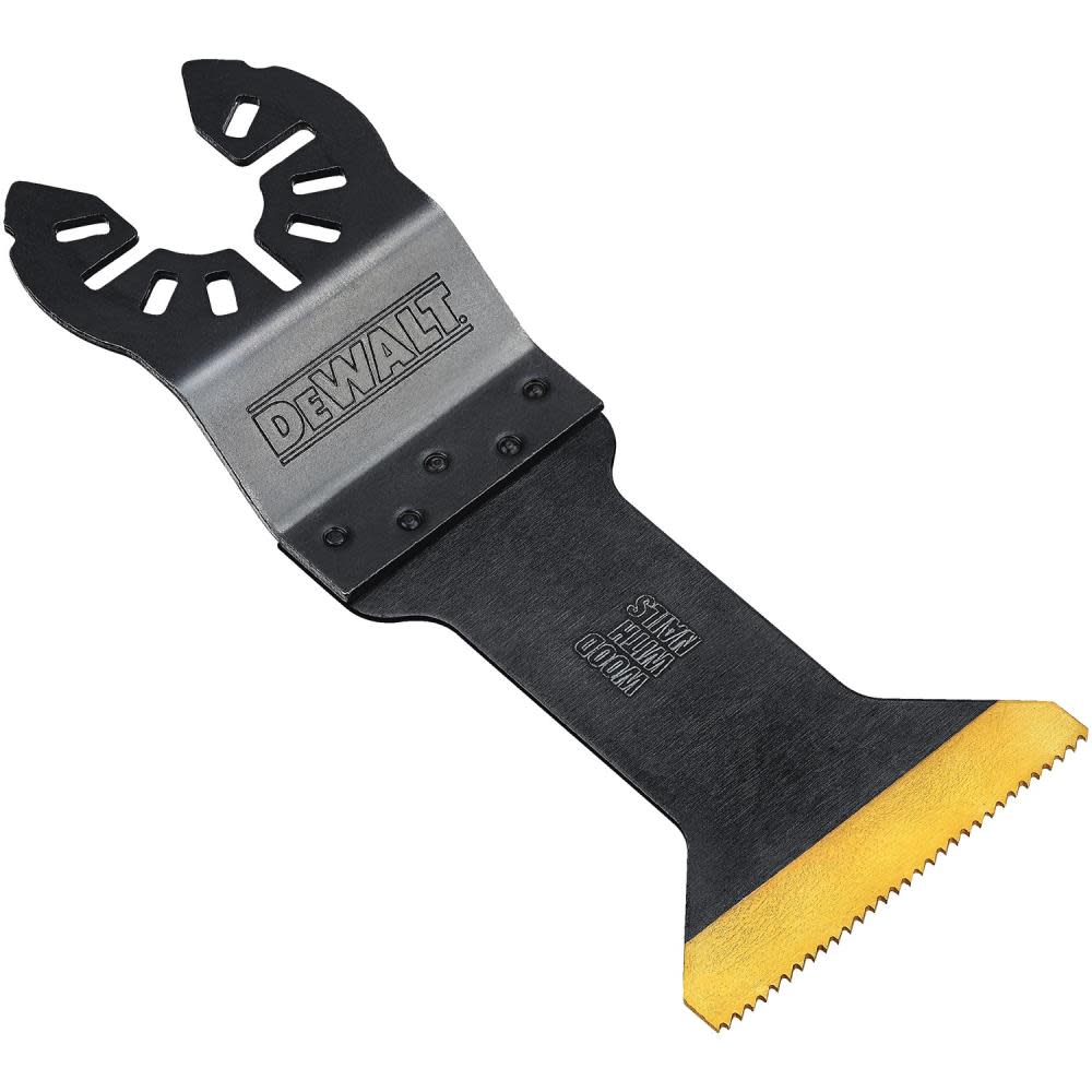 DEWALT Wide Titanium Nitride Coating Oscillating Wood with Nails Blade DWA4204B from DEWALT