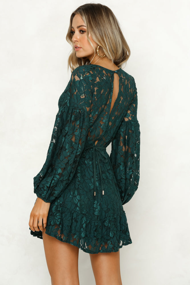 Hit The Mark Dress Teal