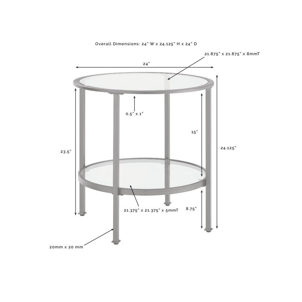 Aimee End Table Oil Rubbed Bronze   Industrial   Side Tables And End Tables   by Homesquare  Houzz