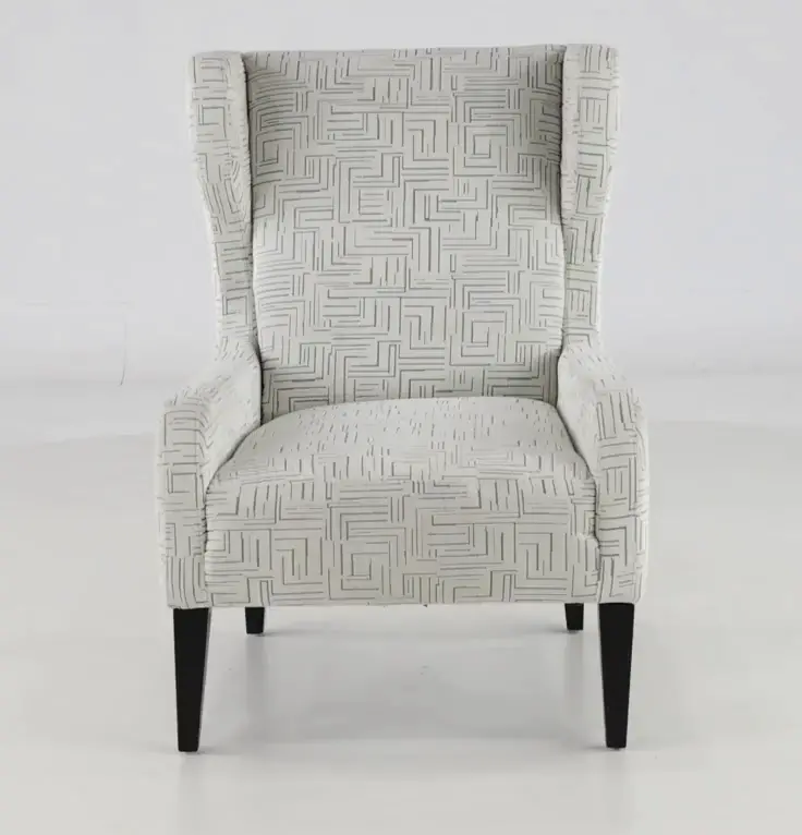 Pia Ivory White Accent Chair