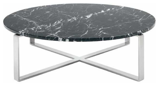 Rosa White Stone Coffee Table   Contemporary   Coffee Tables   by Old Bones Co.  Studios  Houzz