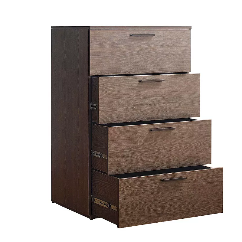 F.C Design Klair Living Farmhouse Four-Drawer Jumbo Chest