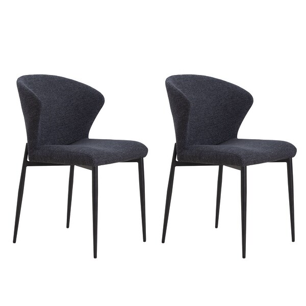 Williamspace Modern Fabric Upholstered Dining Chairs Set of 2/4