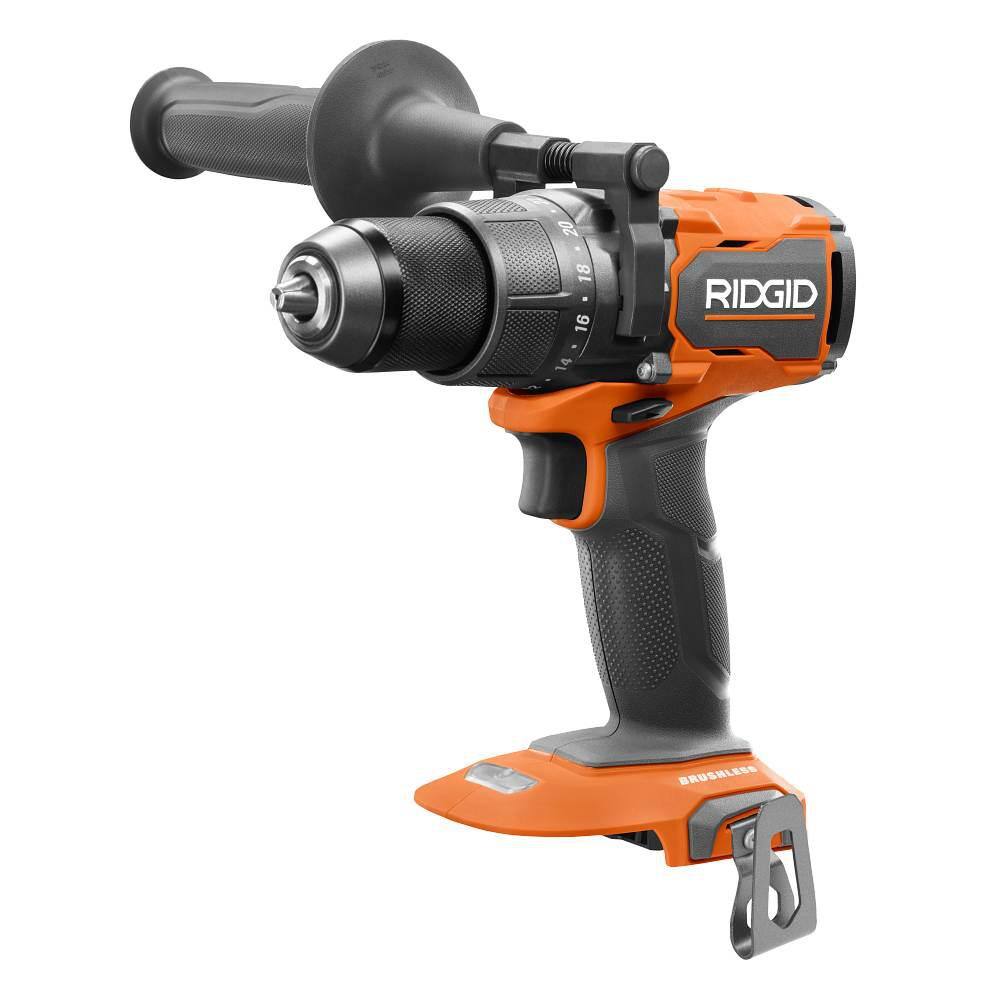 RIDGID 18V Brushless Cordless 12 in. Hammer DrillDriver (Tool Only) R86115B