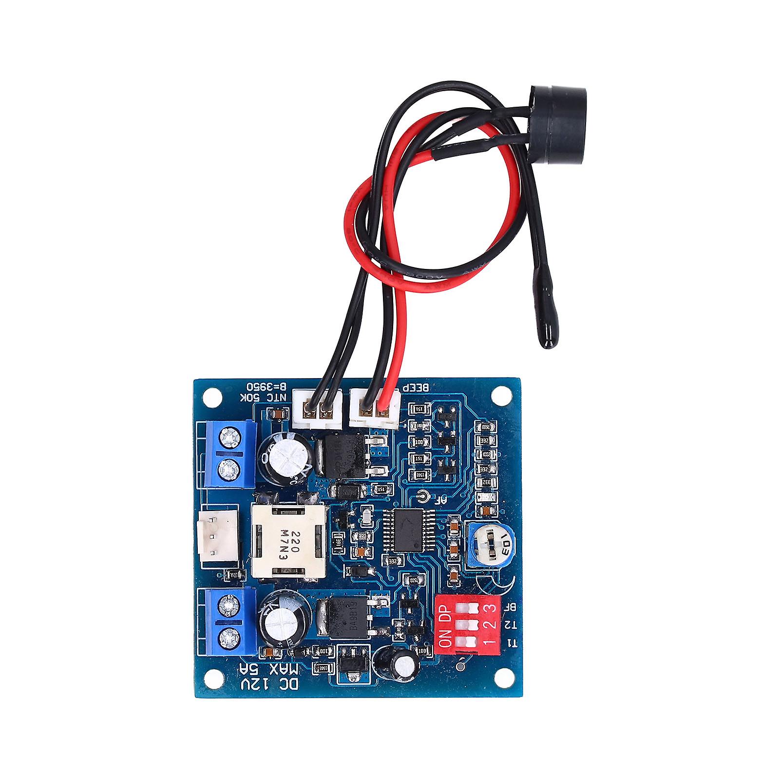 Dc Speed Controller 12v Low Noise 4 Temperature Zones Work Monitoring Function Fan Manual Control Module