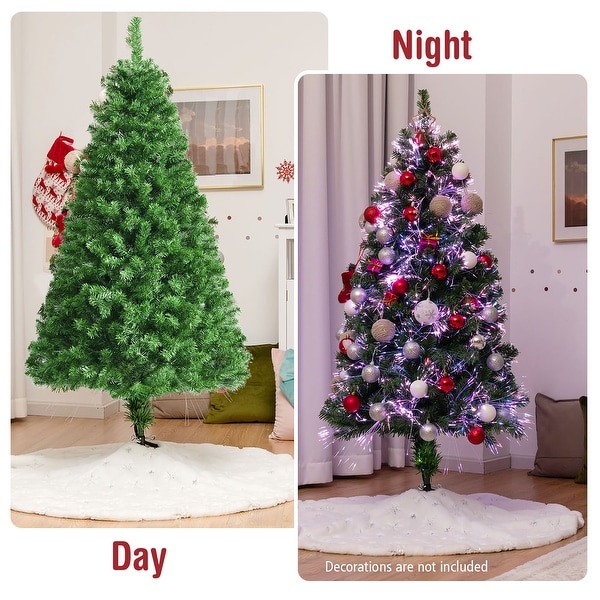 Fiber Optic Artificial Christmas Tree Pre lit Spruce Tree