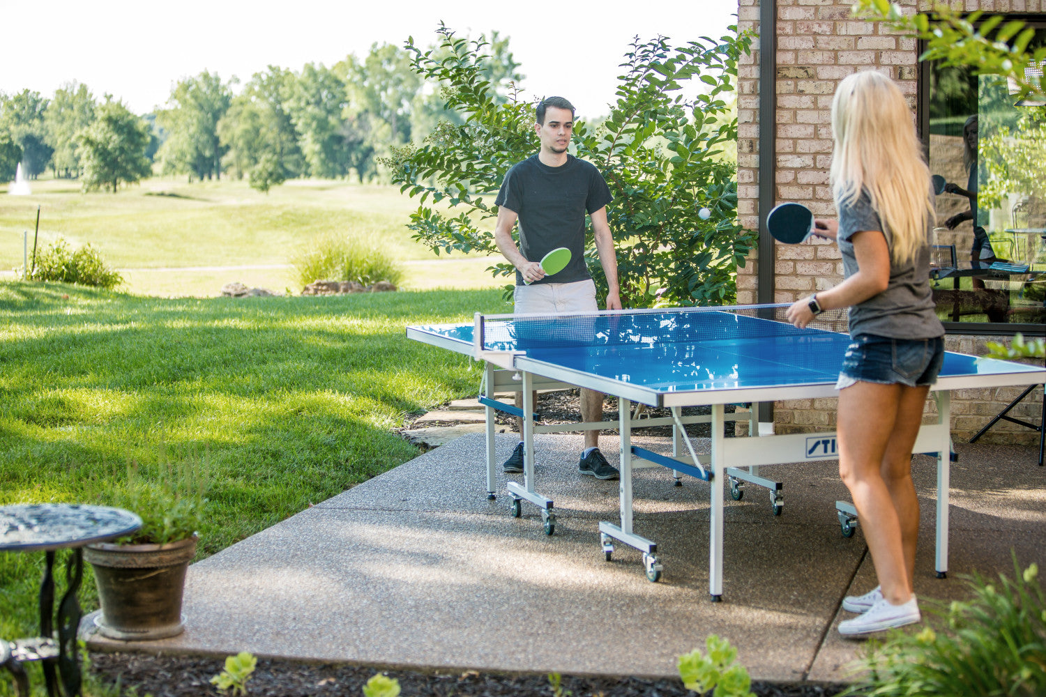 STIGA XTR Outdoor Table Tennis Table 95% Preassembled Out of the Box with Aluminum Composite Top for All-Weather Performance