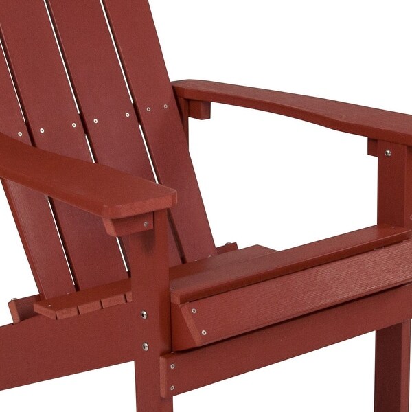 Outdoor AllWeather Poly Resin Wood Adirondack Chair