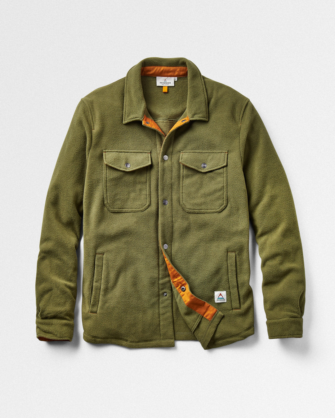 Maple Recycled Polar Fleece Shirt - Khaki